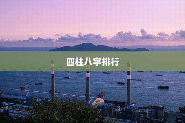 四柱八字排行