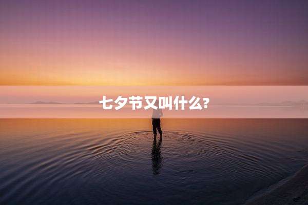七夕节又叫什么?