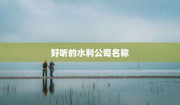 好听的水利公司名称