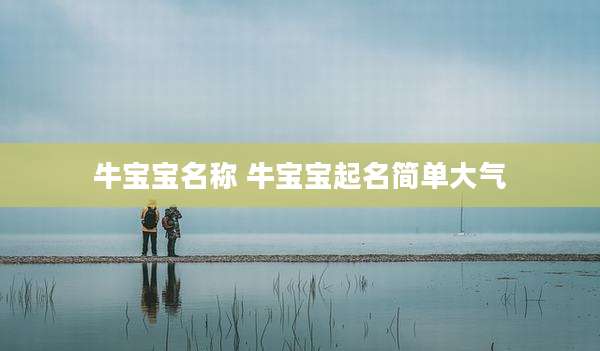 牛宝宝名称 牛宝宝起名简单大气