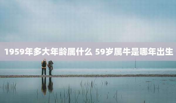 1959年多大年龄属什么 59岁属牛是哪年出生