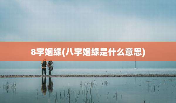8字姻缘(八字姻缘是什么意思)