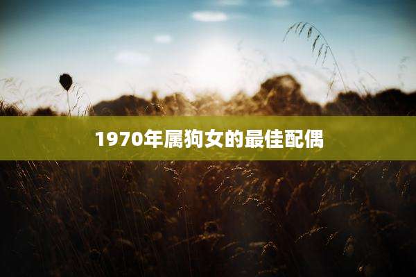 1970年属狗女的最佳配偶