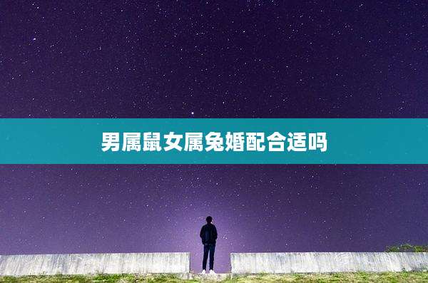 男属鼠女属兔婚配合适吗