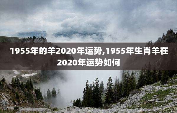 1955年的羊2020年运势,1955年生肖羊在2020年运势如何