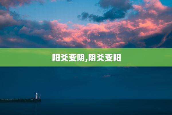 阳爻变阴,阴爻变阳