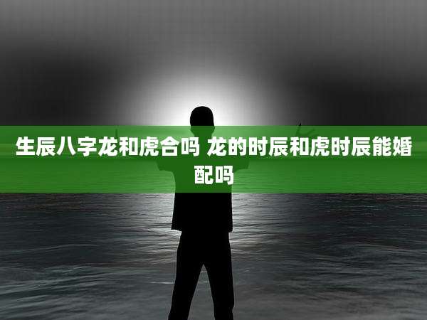 生辰八字龙和虎合吗 龙的时辰和虎时辰能婚配吗