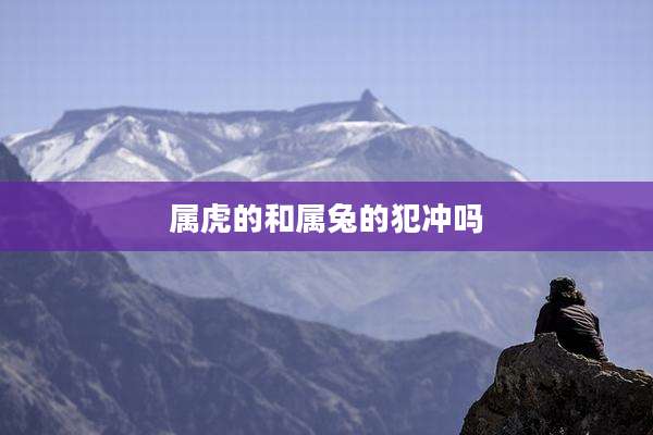 属虎的和属兔的犯冲吗