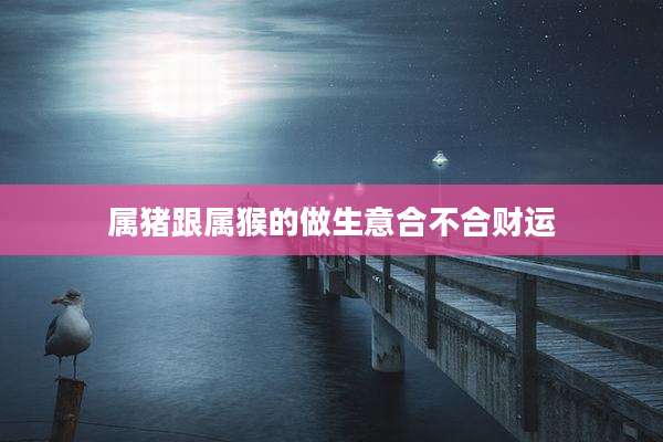 属猪跟属猴的做生意合不合财运