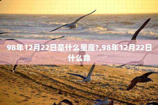 98年12月22日是什么星座?,98年12月22日什么命