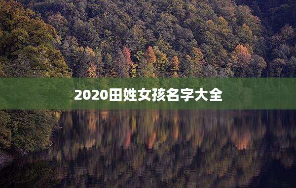2020田姓女孩名字大全