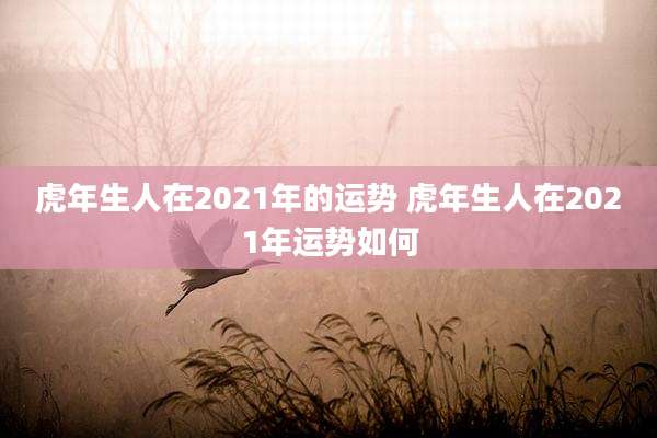 虎年生人在2021年的运势 虎年生人在2021年运势如何