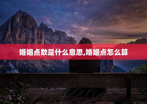 婚姻点数是什么意思,婚姻点怎么算