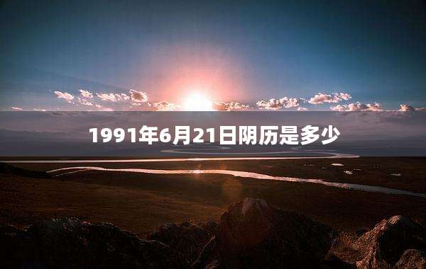 1991年6月21日阴历是多少