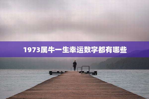 1973属牛一生幸运数字都有哪些