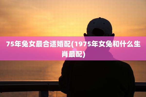 75年兔女最合适婚配(1975年女兔和什么生肖最配)