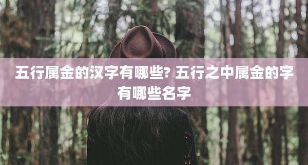 五行属金的汉字有哪些? 五行之中属金的字有哪些名字