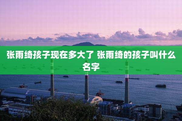 张雨绮孩子现在多大了 张雨绮的孩子叫什么名字