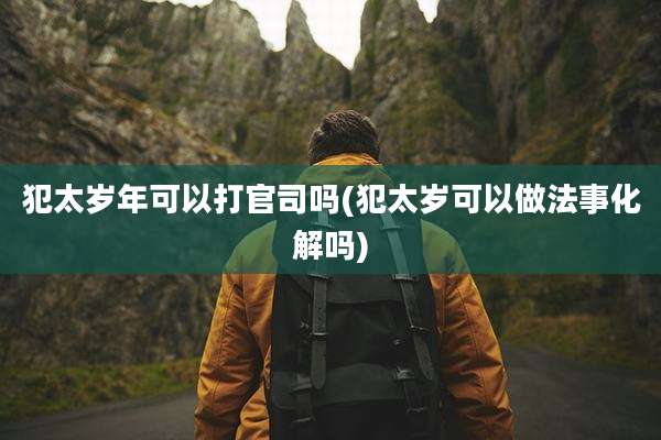 犯太岁年可以打官司吗(犯太岁可以做法事化解吗)