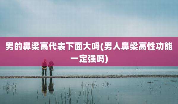 男的鼻梁高代表下面大吗(男人鼻梁高性功能一定强吗)