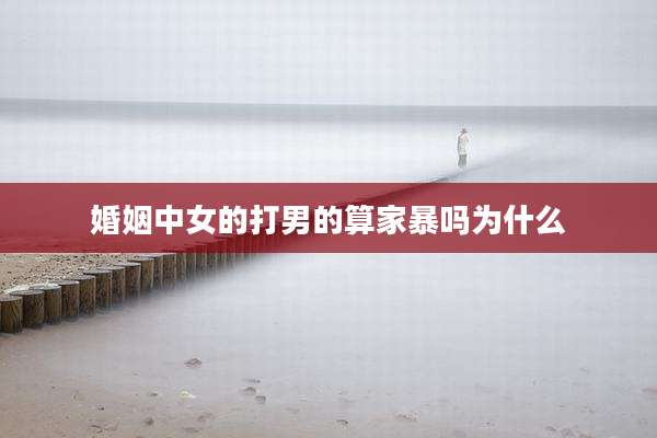 婚姻中女的打男的算家暴吗为什么