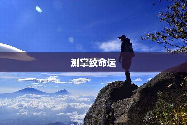 测掌纹命运