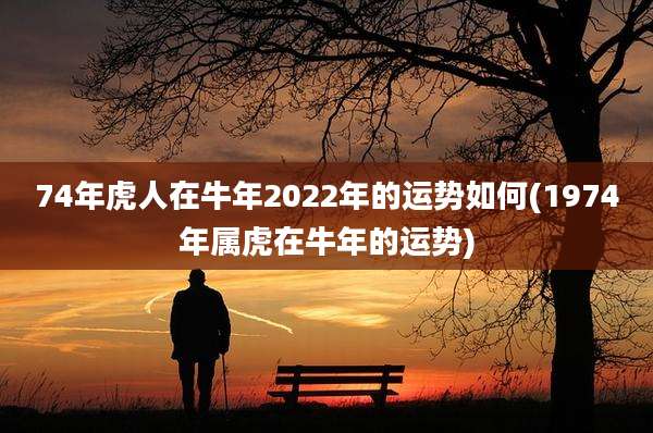 74年虎人在牛年2022年的运势如何(1974年属虎在牛年的运势)
