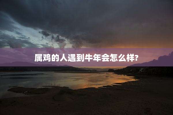 属鸡的人遇到牛年会怎么样?
