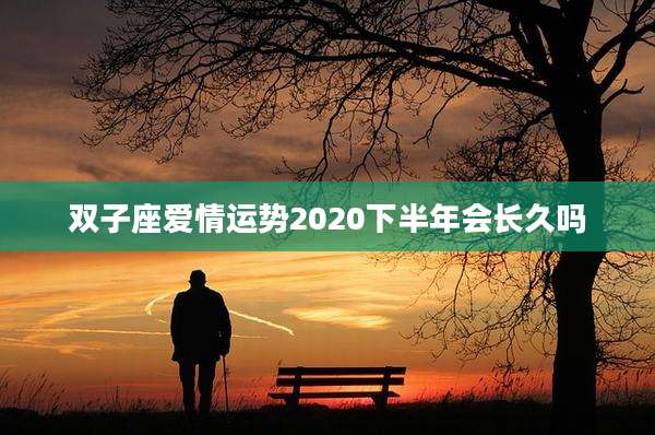 双子座爱情运势2020下半年会长久吗