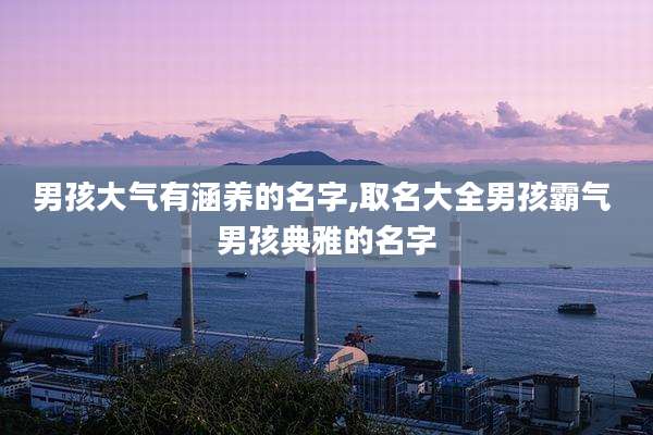 男孩大气有涵养的名字,取名大全男孩霸气 男孩典雅的名字