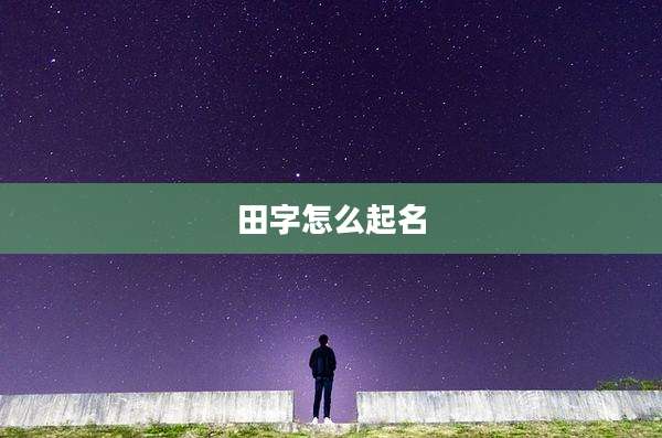 田字怎么起名
