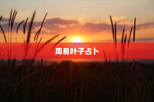 周易叶子占卜