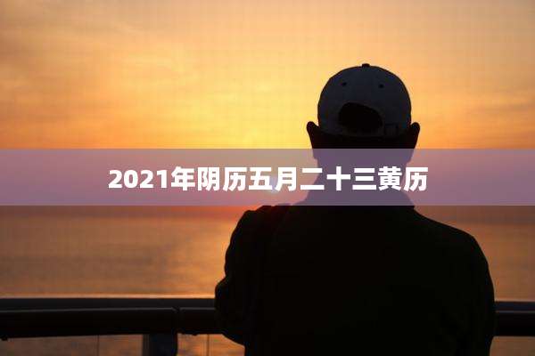 2021年阴历五月二十三黄历