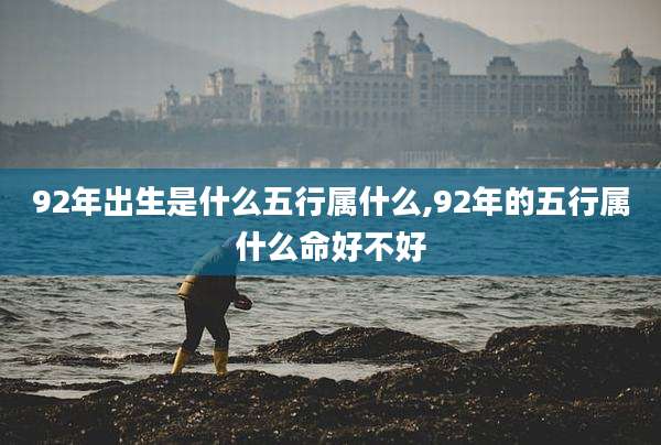 92年出生是什么五行属什么,92年的五行属什么命好不好
