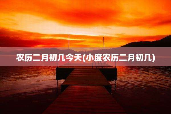 农历二月初几今天(小度农历二月初几)