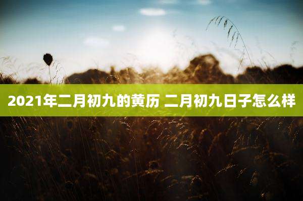 2021年二月初九的黄历 二月初九日子怎么样