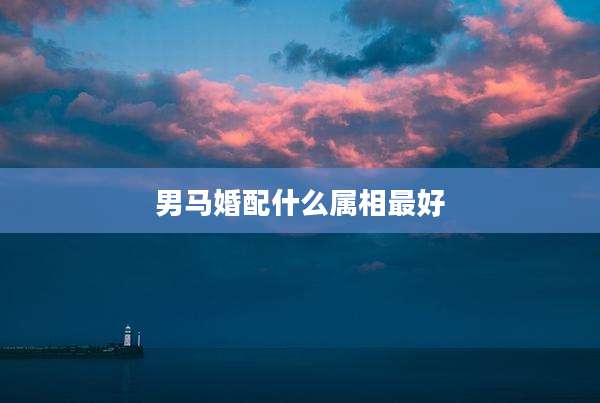 男马婚配什么属相最好