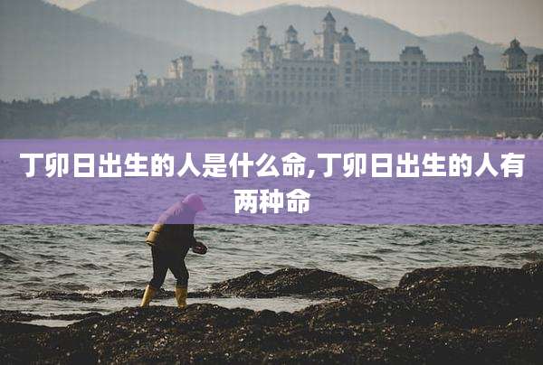 丁卯日出生的人是什么命,丁卯日出生的人有两种命