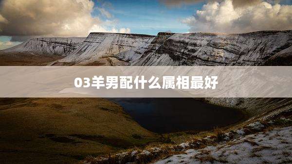 03羊男配什么属相最好