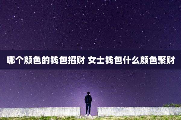 哪个颜色的钱包招财 女士钱包什么颜色聚财