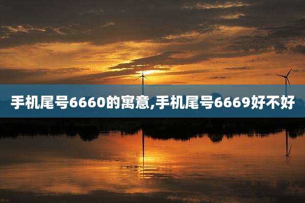 手机尾号6660的寓意,手机尾号6669好不好