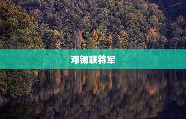 邓锡联将军