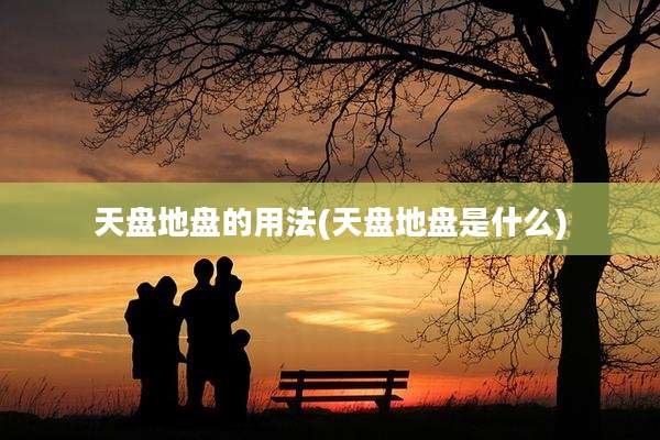 天盘地盘的用法(天盘地盘是什么)