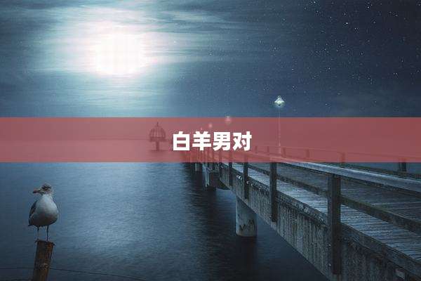 白羊男对