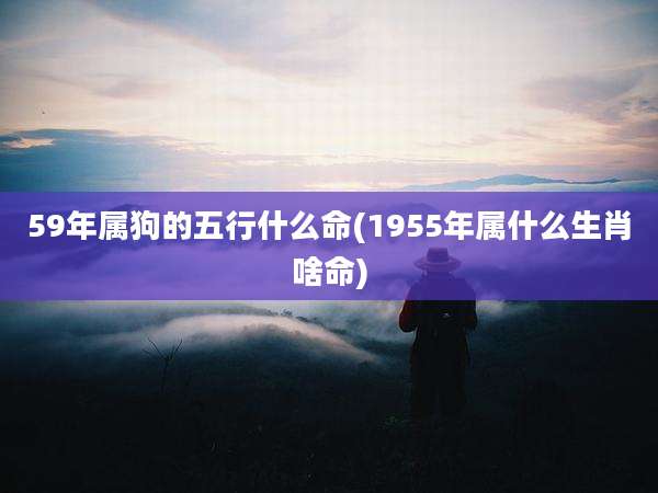 59年属狗的五行什么命(1955年属什么生肖啥命)