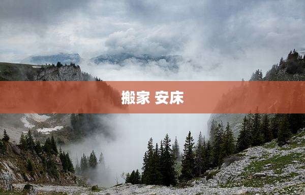 搬家 安床