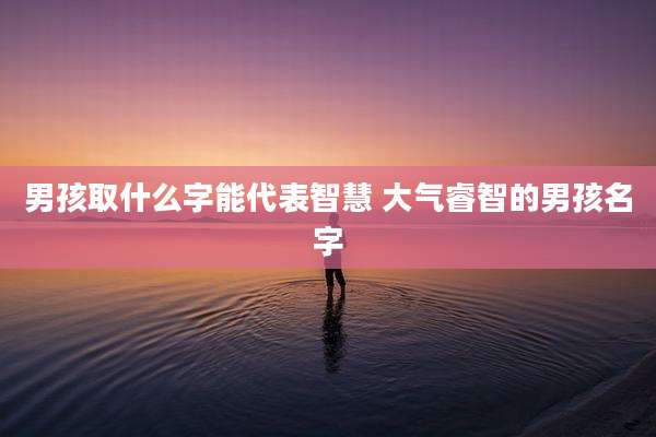 男孩取什么字能代表智慧 大气睿智的男孩名字