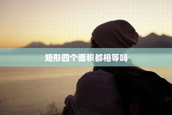 矩形四个面积都相等吗