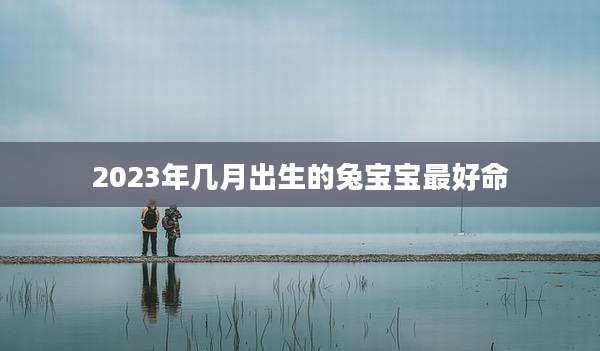 2023年几月出生的兔宝宝最好命