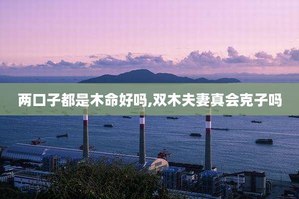 两口子都是木命好吗,双木夫妻真会克子吗